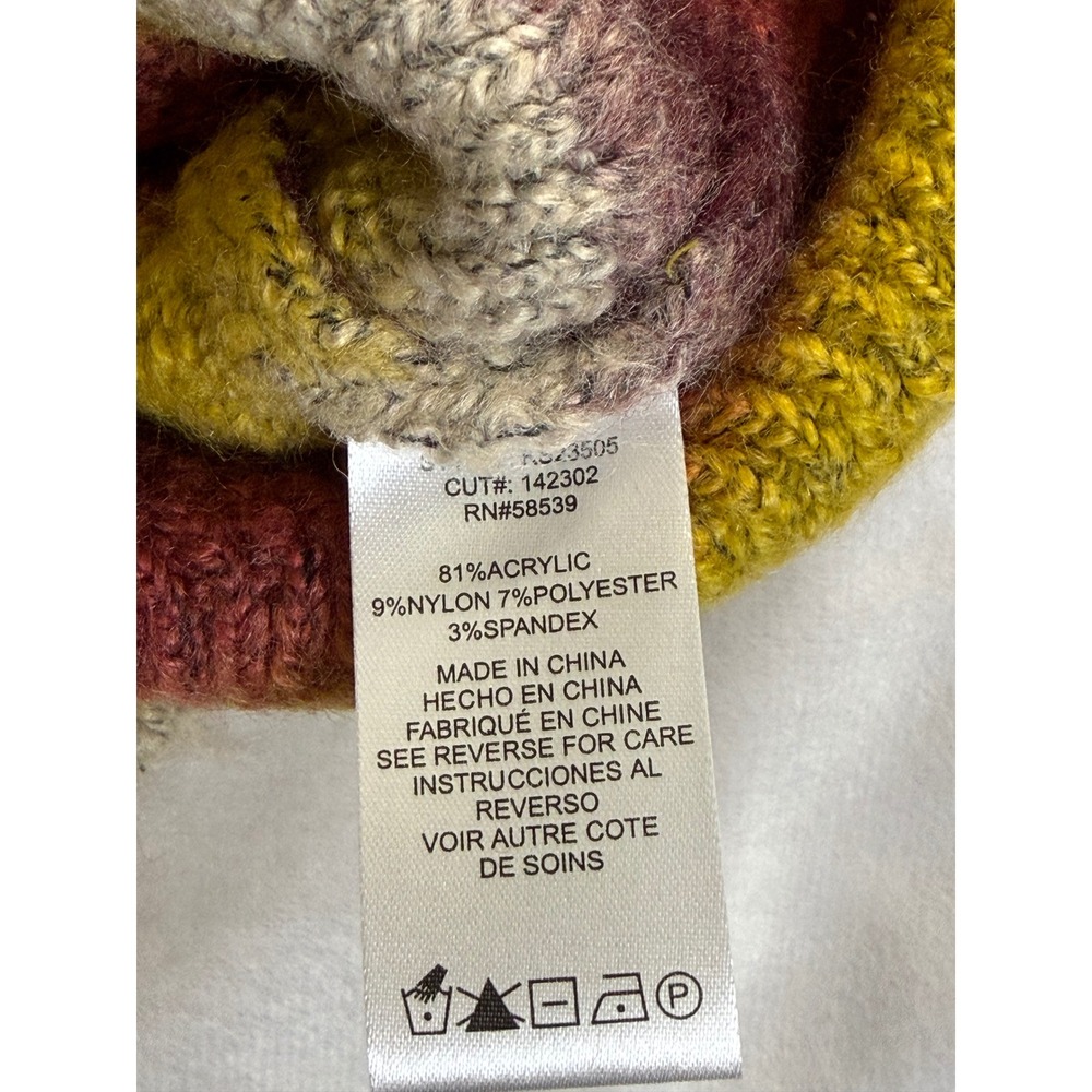 KUT from the Kloth Women Striped Ombre Mock Neck Sweater Multicolor Large - Picture 5 of 8